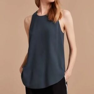 Aritzia Severs Blouse - dark blue